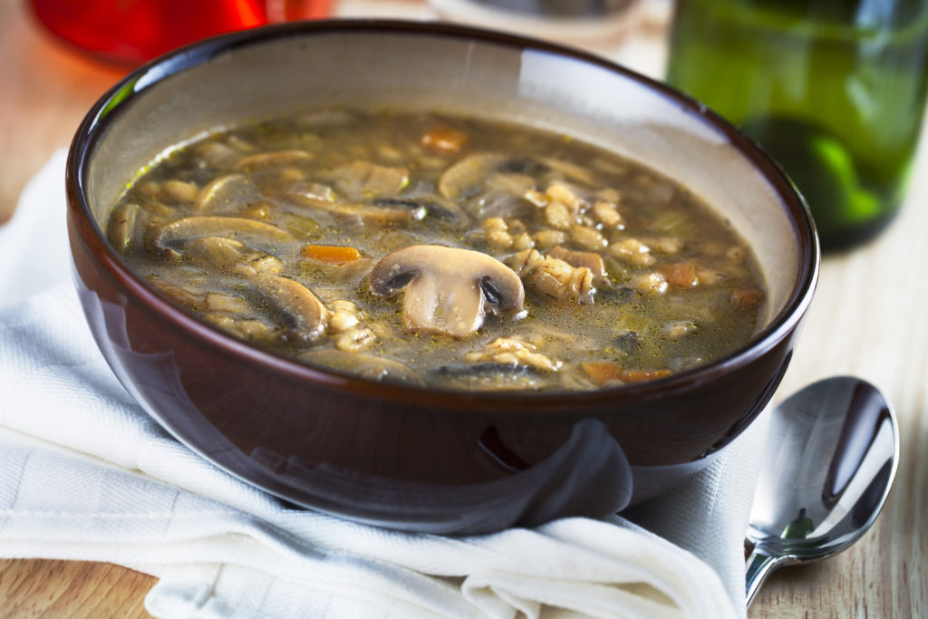 Mushroom Barley Soup - Eating Bird Food