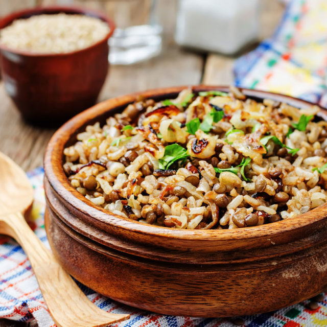 Aromatic Rice with Lentils - Calming Blends