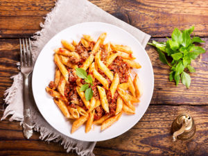 Beef and Penne Pasta Toss for diverticulitis