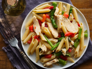 Chicken and Asparagus Pasta for diverticulitis