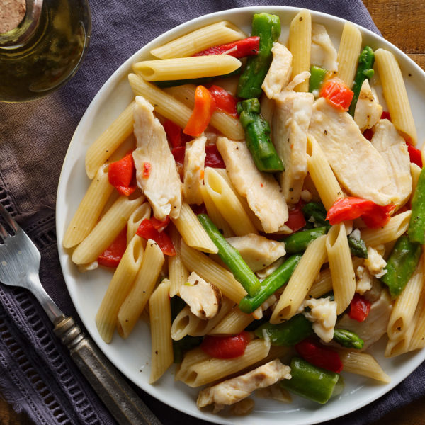 Chicken and Asparagus Pasta for diverticulitis