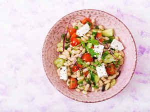 Greek White Bean and Feta Salad for diverticulitis