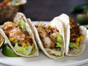Grilled Fish Tacos for diverticulitis