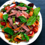 Grilled Steak with Spinach and Apple Salad for diverticulitis