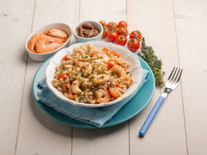Light Shrimp and Barley Salad for diverticulitis