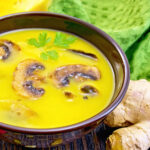 Mushroom and Ginger Soup for diverticulitis