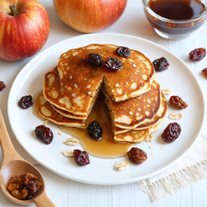 Oatmeal Pumpkin Raisin Pancakes