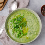 Pea and Pesto Soup for diverticulitis