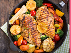 Roasted Chicken and Vegetables for diverticulitis