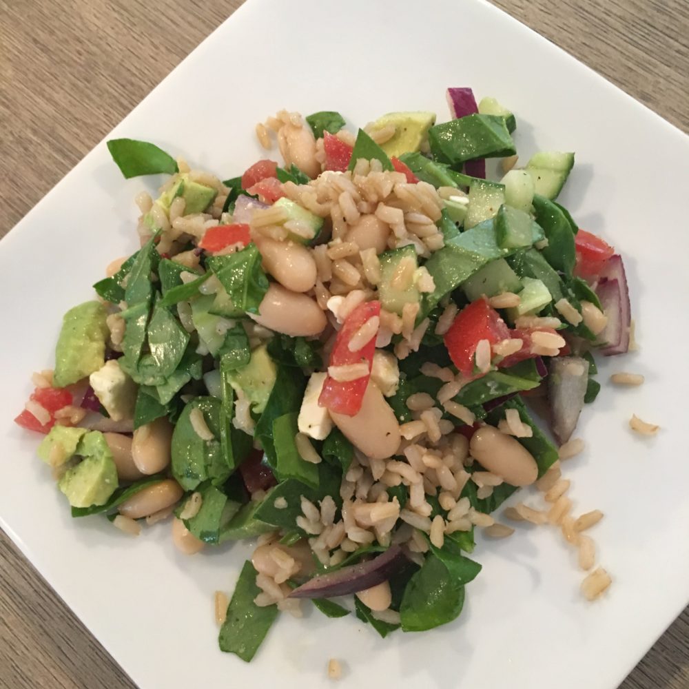 Brown Rice Greek Salad Calming Blends