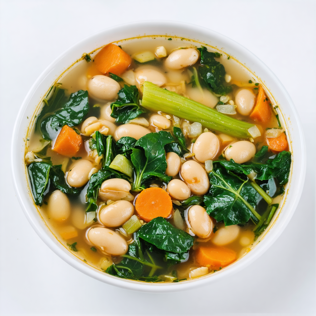 Beans with Greens Soup for Diverticulitis
